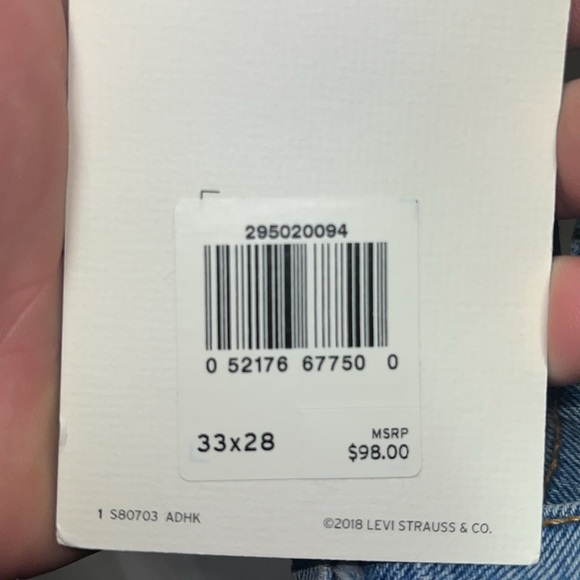 Levi’s 501 Skinny Jeans Size 33x28 - Picture 3 of 3